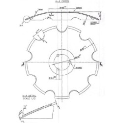 Talerz  460x4 mm uzębiony pasuje do Horsch