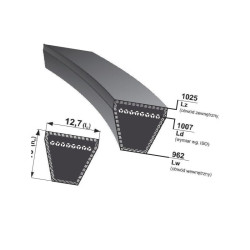 Pasek klinowy 12,7x1007mm Ld Optibelt 4014486076653