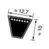Pasek klinowy 12,7x1232mm Ld Optibelt 4014486076769