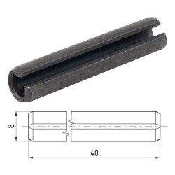 Kołek sprężysty 08x040 mm Kramp 8719493117134