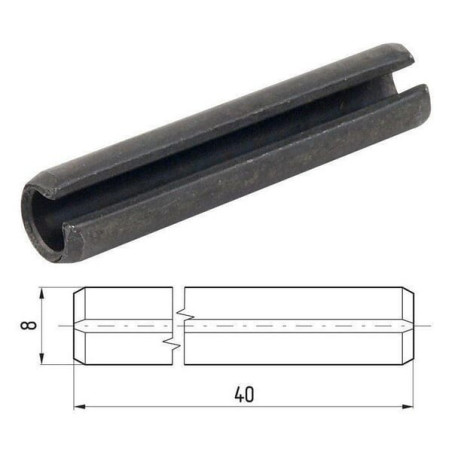 Kołek sprężysty 08x040 mm Kramp 8719493117134