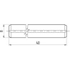 Kołek sprężysty 08x040 mm Kramp 8719493117134
