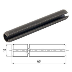 Kołek sprężysty 10x060 mm Kramp 8719493116946
