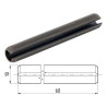 Kołek sprężysty 10x060 mm Kramp 8719493116946