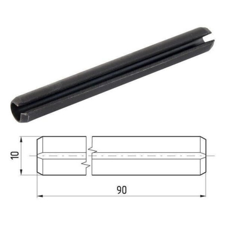 Kołek sprężysty 10x090 mm Kramp 8719493118070
