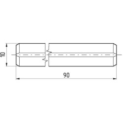 Kołek sprężysty 10x090 mm Kramp 8719493118070