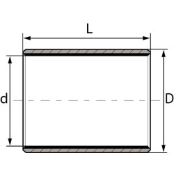 Tulejka ślizgowa 40x42x10,5 GLT%2FLHG 4062011015318