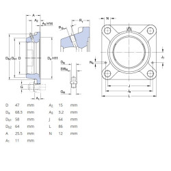 Obudowa łożyska FYJ504 SKF 7316570980868