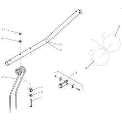 Ramię do palców SwatMaster 6341 3 otwory L DEUTZ-FAHR 9664309386008
