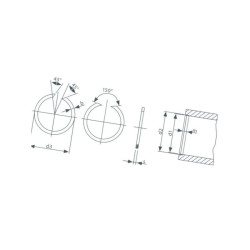 Pierścień prostkątny zabezpieczający do otworu 33mm IDC 8716106960583