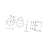 Pierścień prostkątny zabezpieczający do otworu 80mm IDC 8716106960583