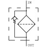 Filtr ciśnieniowy 75l/min 10µm 1/2"BSP - 1/2"BSP MPFiltri