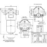 Filtr ciśnieniowy 118l/min 10µm 1/1/4"BSP - 3/4"BSP MPFiltri