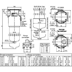Filtr ciśnieniowy 317l/min 10µm 1i1/2"BSP - 1i1/2"BSP MPFiltri