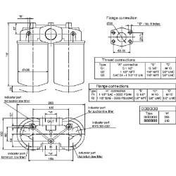 Głowica do filtrów z gwintem 1i1/4"BSP, przyłącza 1i1/2"BSP MPFiltri