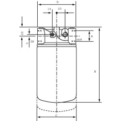 Wkład filtra l/min BSP - 10 µm, Fi129mm L mm MPFiltri