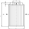 Filtr ssawny 3/8"BSP fi46x105 250µm bez bypass MPFiltri