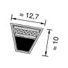 Pas klinowy 12,7x1700mm Ld Optibelt 4014486077261