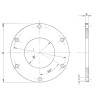 Kołnierz 4" fi250/6x220/101,6x10mm Battioni%20Pagani