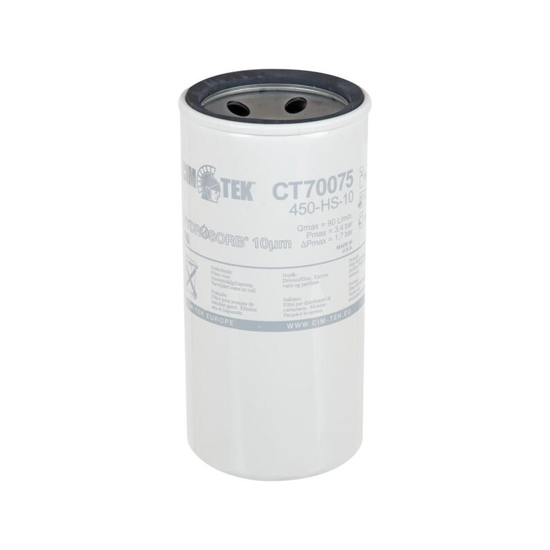 Filtr CT70075, 450HS-10 dystrybutora paliwa 1i1/2"UNF 95x200mm - 10µm Cim-Tek