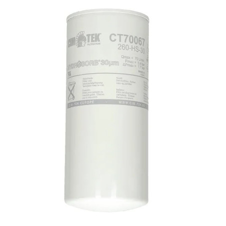 Filtr CT70067, 260HS-30 dystrybutora paliwa 1"UNF 95x220mm - 30µm Cim-Tek