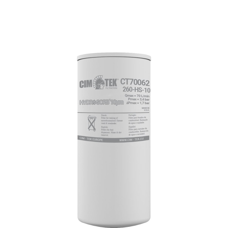 Filtr CT70062, 260Hs-10 dystrybutora paliwa Cim-Tek 8719607008204