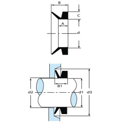 Uszczelnienie klinowe Ø 20 mm, 10 szt.