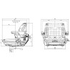 Siedzenie Grammer MSG 20 mechaniczne, MSG20 tkanina