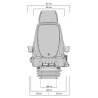 Fotel Grammer pneumatyczny Actimo Evolution 12V, MSG95EL/742 tkanina