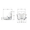 Siedzenie Grammer mechaniczne, MSG20 PCV z wyłącznikiem siedzenia