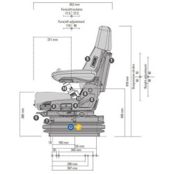 Fotel pneumatyczny Maximo XT Evolution Dynamic 12V, MSG95EL/741