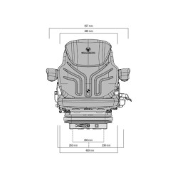 Fotel Grammer mechaniczny Maximo M, MSG85/721 tkanika czarna