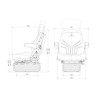 Fotel Grammer pneumatyczny Maximo Comfort 12V, MSG 95G / 731 PCW