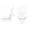 Fotel Grammer pneumatyczny Compacto Comfort W 12V, MSG93/721 PCV