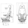 Fotel Grammer mechaniczny Actimo M, MSG85/722 tkanina brązowa