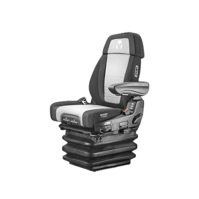 Fotel pneumatyczny Maximo XT Evolution Dynamic 12V, MSG95EL/741 tkanina/Alkantra czarno-szare