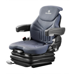 Fotel pneumatyczny Primo XL Plus 12V, tkanina niebiesko-czarna
