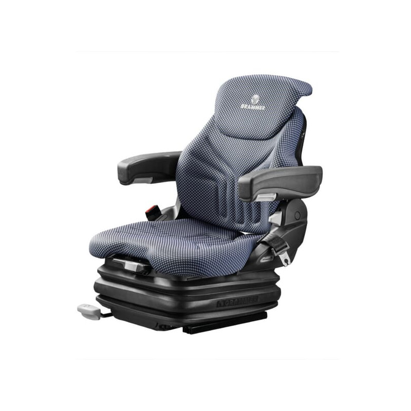 Fotel pneumatyczny Primo XL Plus 12V, tkanina niebiesko-czarna