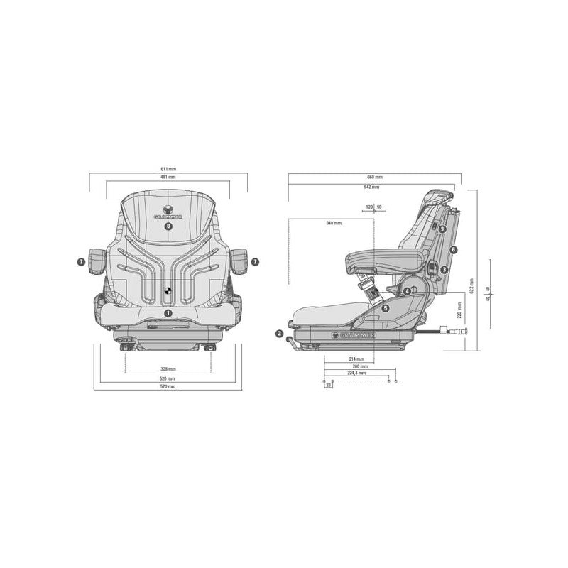 Siedzenie Primo XM Plus PCW