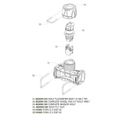 Przepływomierz 5-100l/m T5F 4626305 Arag 8026834317031