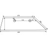 41658500409 Lemiesz 14" Overum UC, FC prawy, 85-004 Overum Kramp 5700036466546