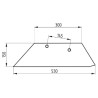41657134590 Lemiesz 16" Overum prawy, 71-345 Molbro