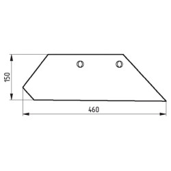 41659460009 Lemiesz 16" Overum XL prawy, 94-600 Molbro