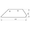 41658538109 Lemiesz 16" lewy Overum 85-381 Molbro