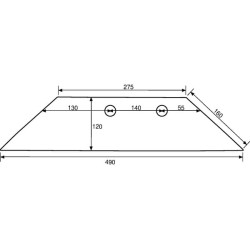 41658503909 Lemiesz 16" Overum UC, FC prawy, 85-039 Overum