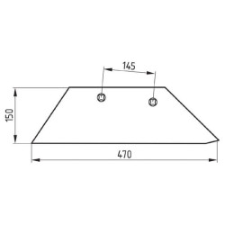 41657460609 Lemiesz 14" prawy Overum 74-606 Molbro