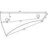 41659459609 Pierś odkładni Overum XL, prawa, Överum