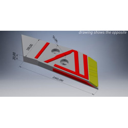 41659460809C Dłuto lemiesza, prawe z węglikiem spiekanym XL/XLP/XS/XU pasujące do Överum Kramp 8716106932320