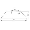41658519509 Lemiesz 16" Overum FC, FK lewy, 85-195 pasuje do Overum Molbro 5700030882069