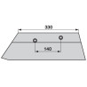 41657460509 Lemiesz 12" prawy Overum 74-605 Non Original